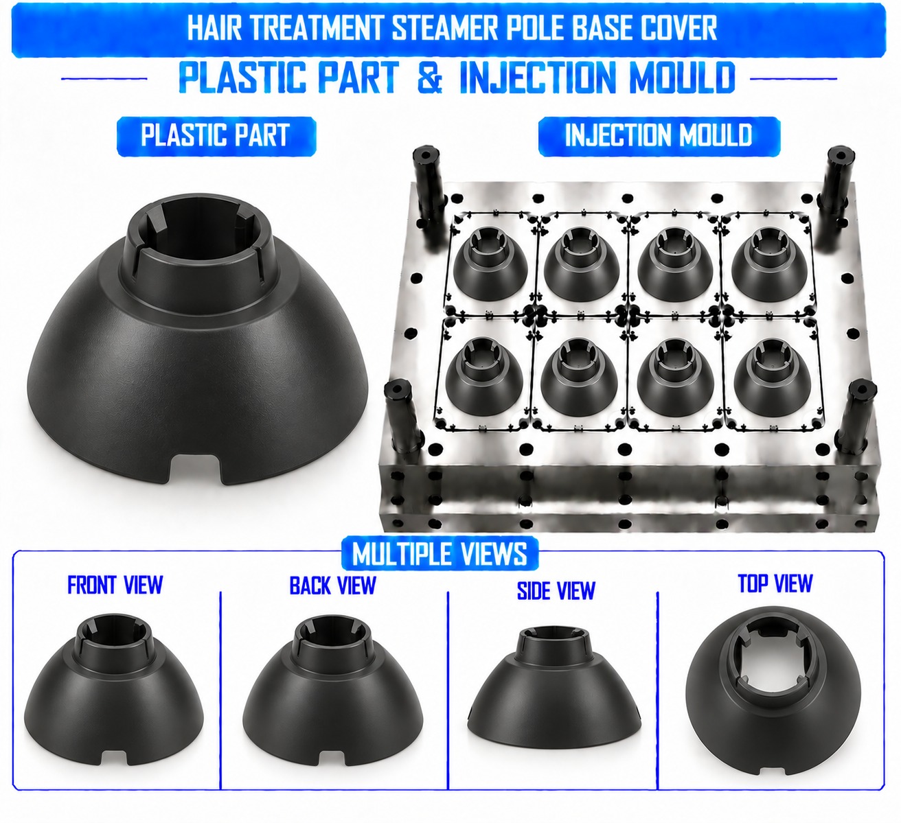 Hair Treatment Steamer Plastic Pole Base Cover Mould and Moulding Service